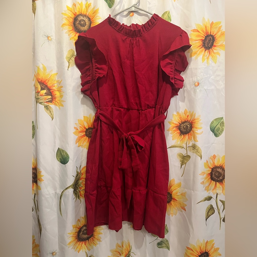 SHEIN Curve Red Top